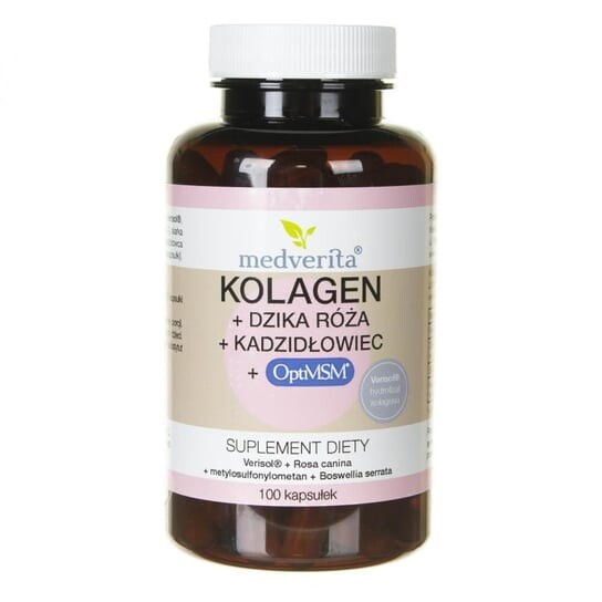 Medverita, Коллаген Верисол + Шиповник + Ладан + ОптиМСМ, 100 капсул
Medverita, Коллаген Верисол + Шиповник + Ладан + ОптиМСМ, 100 капсул