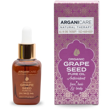 Органическое масло виноградных косточек 3-в-1 для волос и тела Arganicare
Органическое масло виноградных косточек 3-в-1 для волос и тела Arganicare