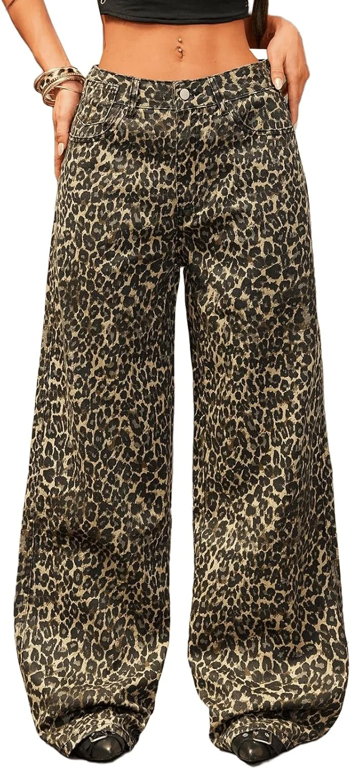 Джинсы женские Wide Leg Cheetch Print High Waisted Zeavitt
Джинсы женские Wide Leg Cheetch Print High Waisted Zeavitt