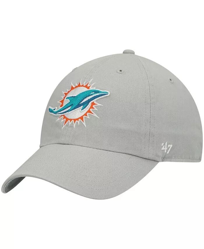 Мужская серая регулируемая шапка Miami Dolphins Clean Up '47 Brand
Мужская серая регулируемая шапка Miami Dolphins Clean Up '47 Brand