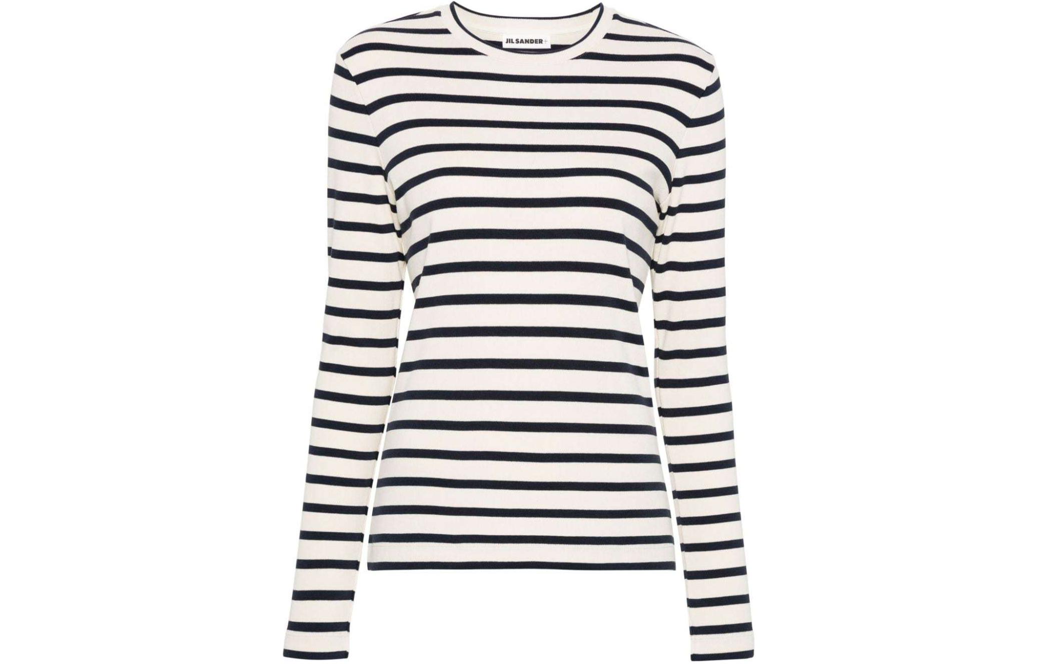 Футболка с длинным рукавом в полоску JIL SANDER, слоновая кость, Бежевый, Футболка с длинным рукавом в полоску JIL SANDER, слоновая кость
Футболка с длинным рукавом в полоску JIL SANDER, слоновая кость, Бежевый, Футболка с длинным рукавом в полоску JIL SANDER, слоновая кость