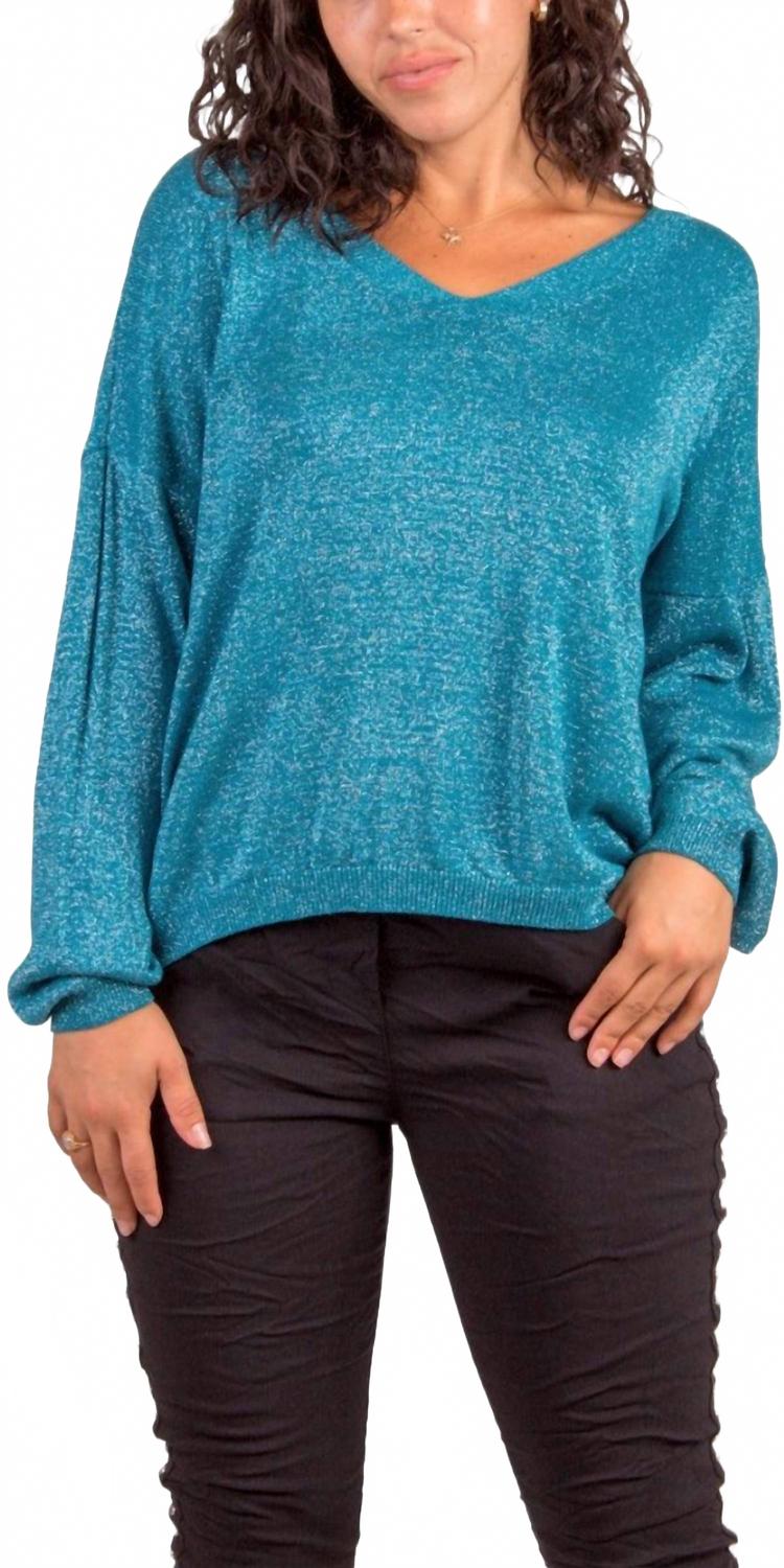 Бирюзовый трикотажный топ Ginetta GIGI MODA
Бирюзовый трикотажный топ Ginetta GIGI MODA