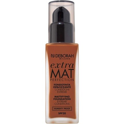 Deborah Тональная основа Extra Mat Perfection N.06 с карамельным финишем, матовая текстура, не оставляет следов и устойчива к влаге, Spf20, 30 мл
Deborah Тональная основа Extra Mat Perfection N.06 с карамельным финишем, матовая текстура, не оставляет следов и устойчива к влаге, Spf20, 30 мл