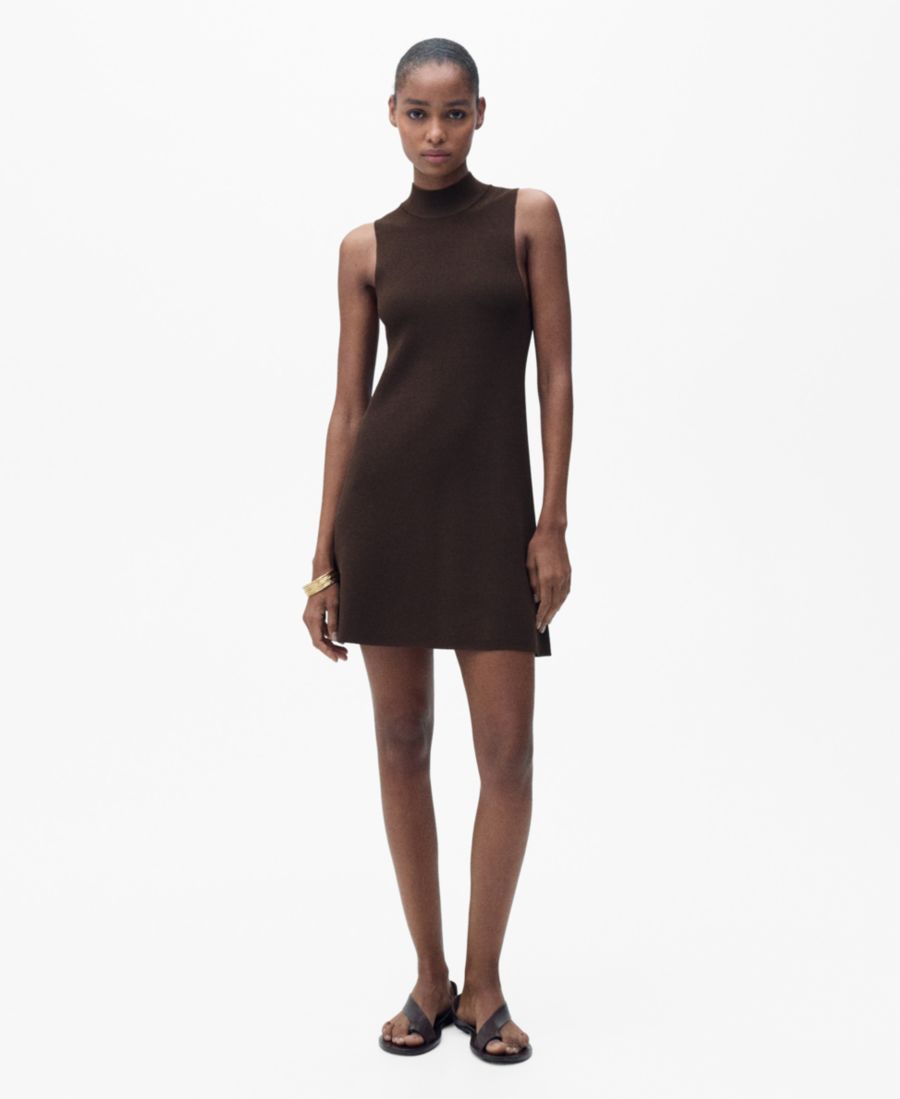 Женское вязаное платье с воротником-стойкой "Перкинс" MANGO, Chocolate
Женское вязаное платье с воротником-стойкой "Перкинс" MANGO, Chocolate