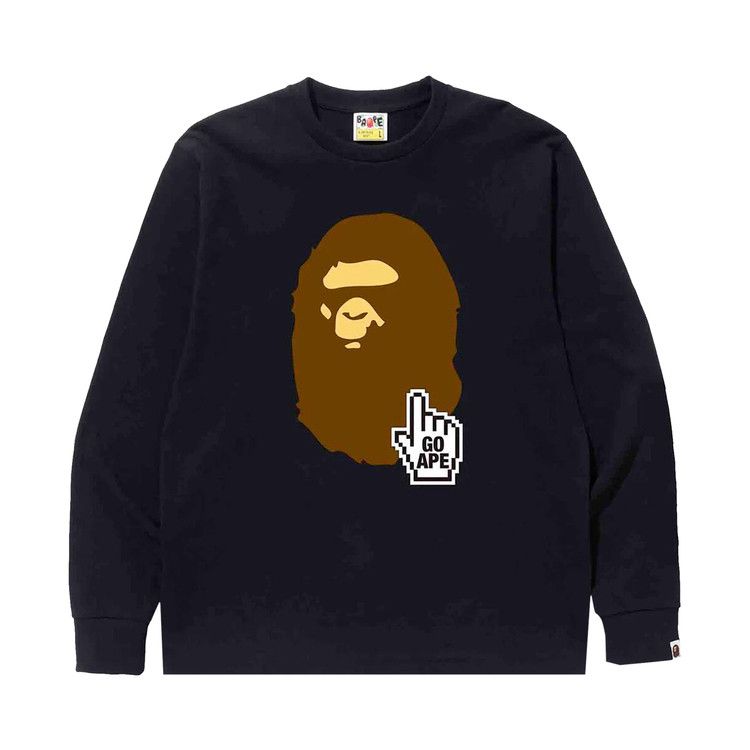 Футболка BAPE Go Ape Pointer Long-Sleeve Tee, Black
Футболка BAPE Go Ape Pointer Long-Sleeve Tee, Black