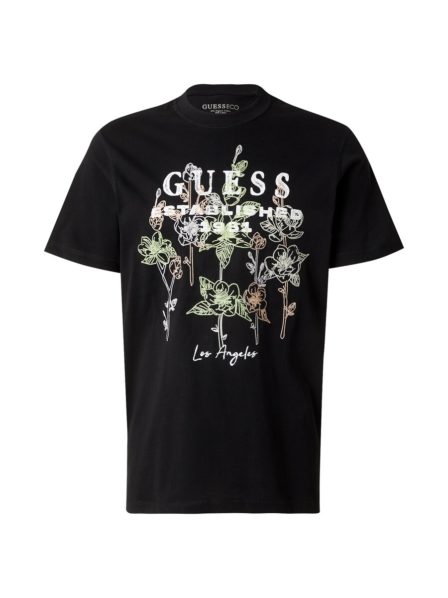 Рубашка GUESS FLUO FLOWER, черный 
Рубашка GUESS FLUO FLOWER, черный
