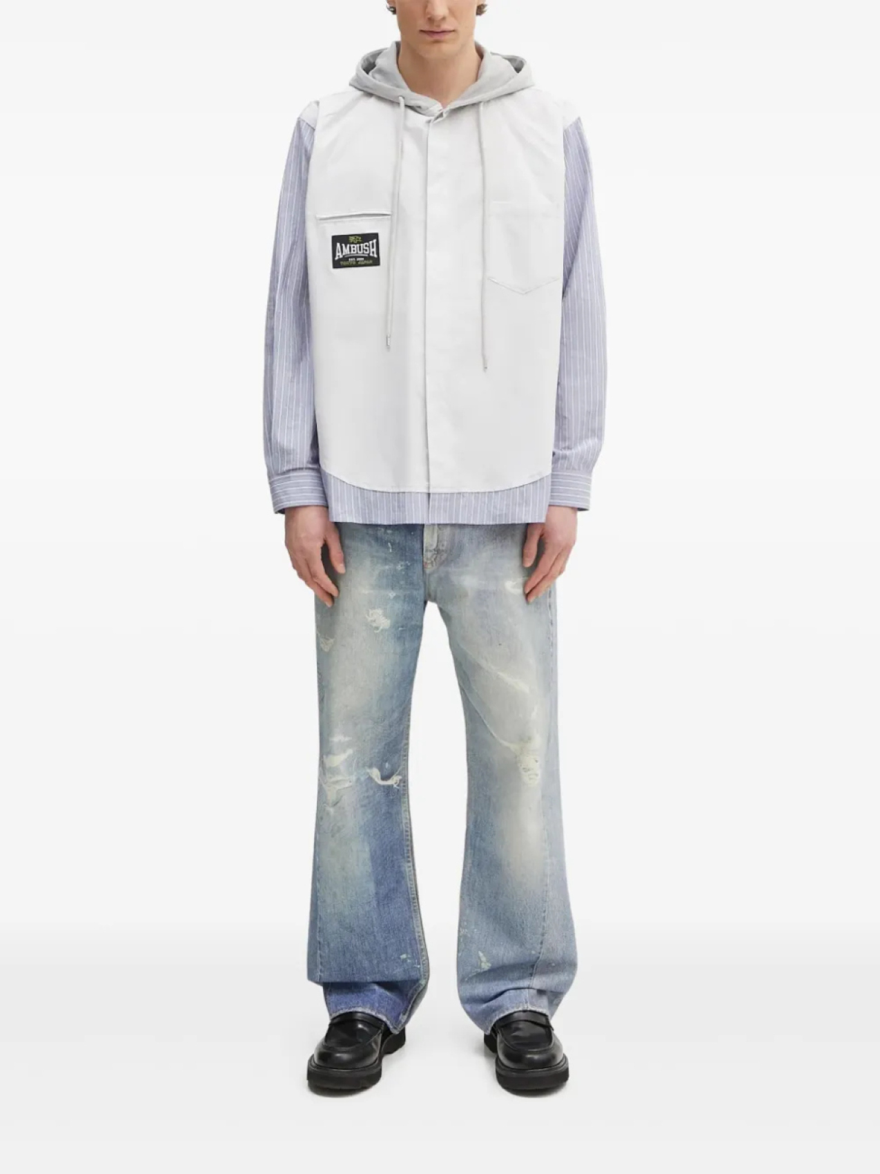 Толстовка с капюшоном AMBUSH со вставками, серый
Толстовка с капюшоном AMBUSH со вставками, серый