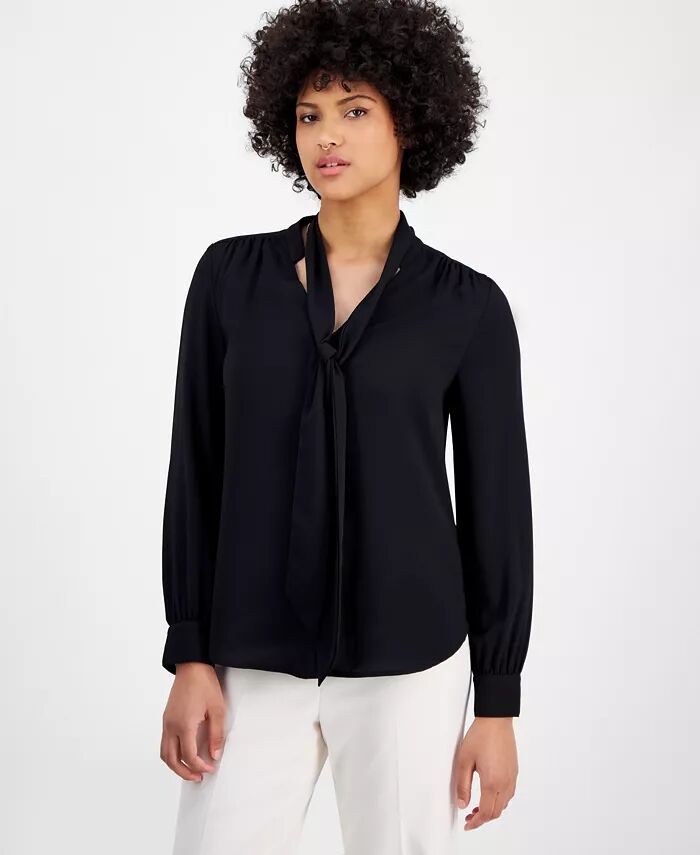 Женская блузка с длинным рукавом и завязкой на шее Bar III, черный
Женская блузка с длинным рукавом и завязкой на шее Bar III, черный