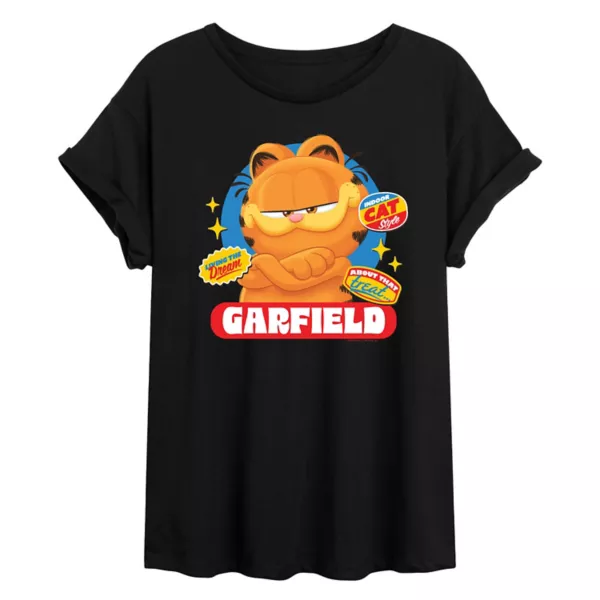 Футболка Juniors с наклейками из фильма «Гарфилд» большого размера Licensed Character, черный
Футболка Juniors с наклейками из фильма «Гарфилд» большого размера Licensed Character, черный