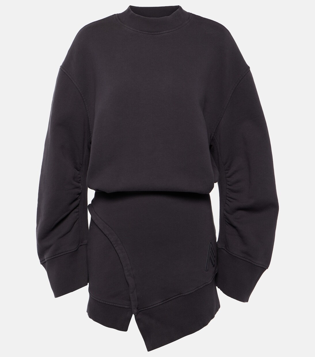 Платье-толстовка из хлопкового джерси цвета слоновой кости The Attico, фиолетовый
Платье-толстовка из хлопкового джерси цвета слоновой кости The Attico, фиолетовый