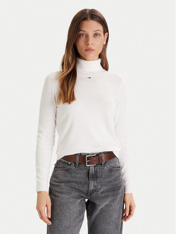 Водолазка regular fit Essential DW0DW21672 Tommy Jeans, экрю
Водолазка regular fit Essential DW0DW21672 Tommy Jeans, экрю