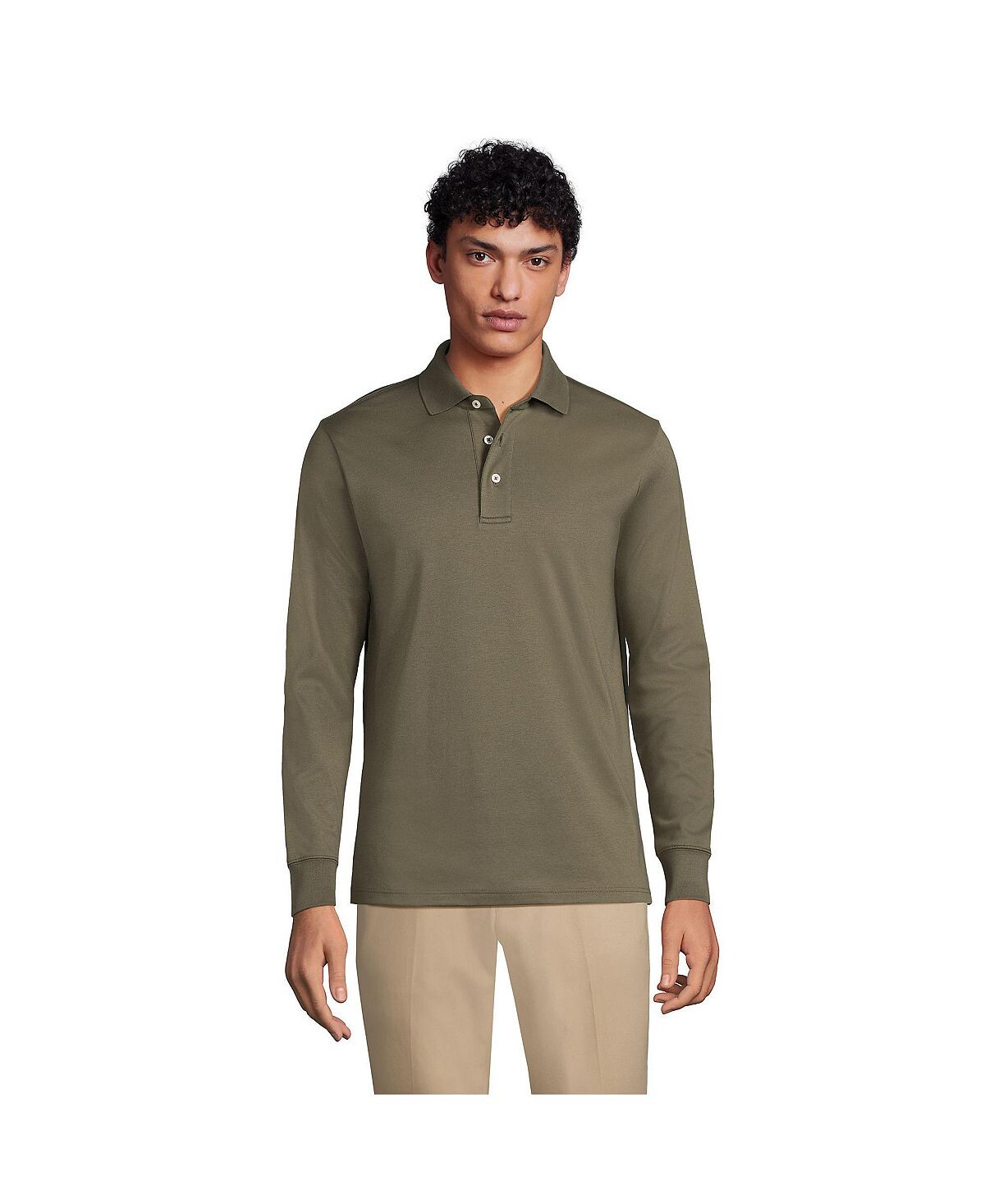 Мужская супермягкая рубашка-поло Supima с длинными рукавами Lands' End
Мужская супермягкая рубашка-поло Supima с длинными рукавами Lands' End