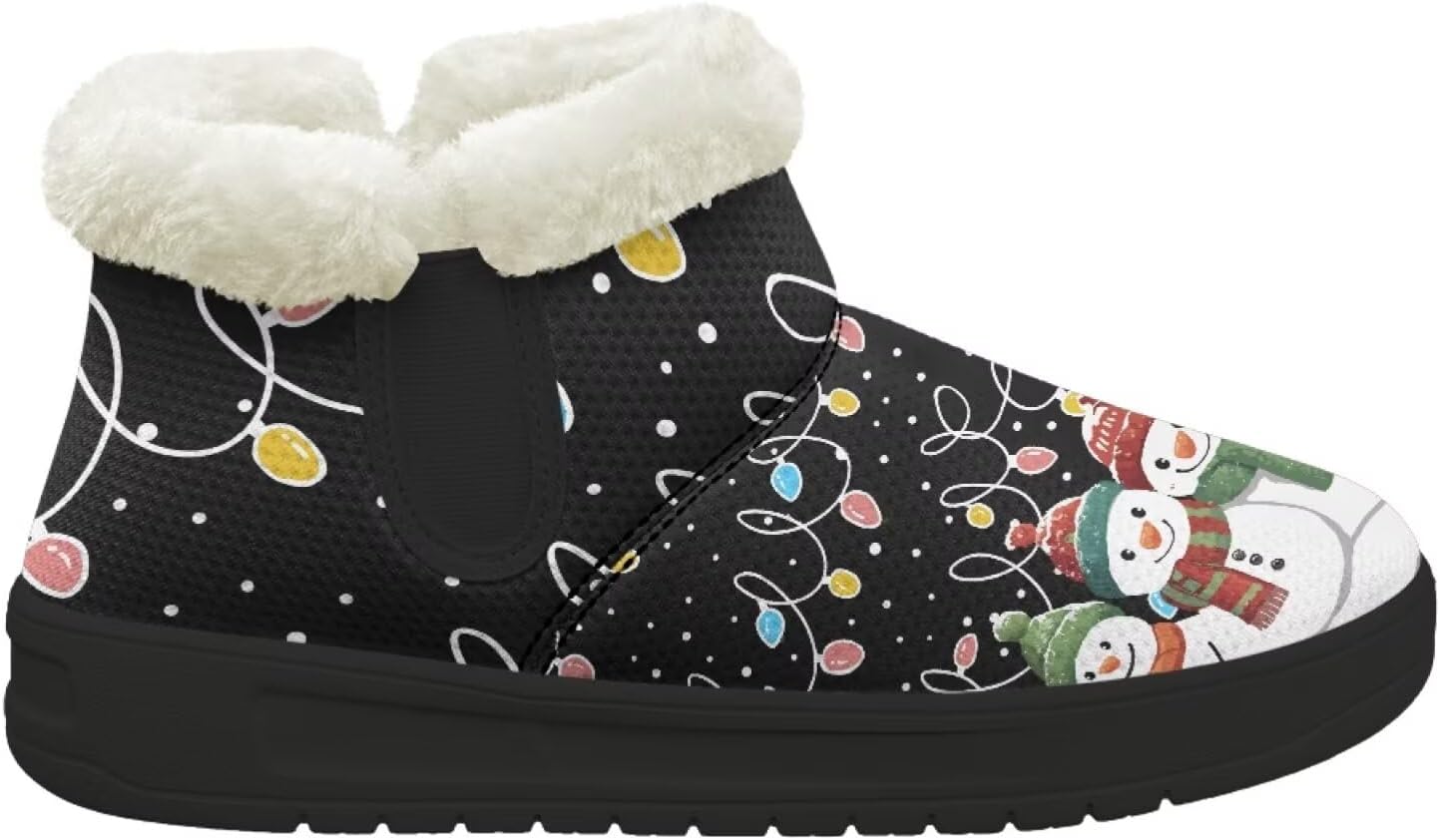 Зимние теплые плюшевые ботинки Forchrinse с меховой подкладкой для женщин и мужчин, удобные зимние ботильоны для прогулок, Christmas Snowman
Зимние теплые плюшевые ботинки Forchrinse с меховой подкладкой для женщин и мужчин, удобные зимние ботильоны для прогулок, Christmas Snowman