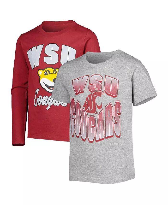 Big Boys Crimson, Heather Grey Футболки Washington State Cougars Game Day Combo Pack Outerstuff
Big Boys Crimson, Heather Grey Футболки Washington State Cougars Game Day Combo Pack Outerstuff