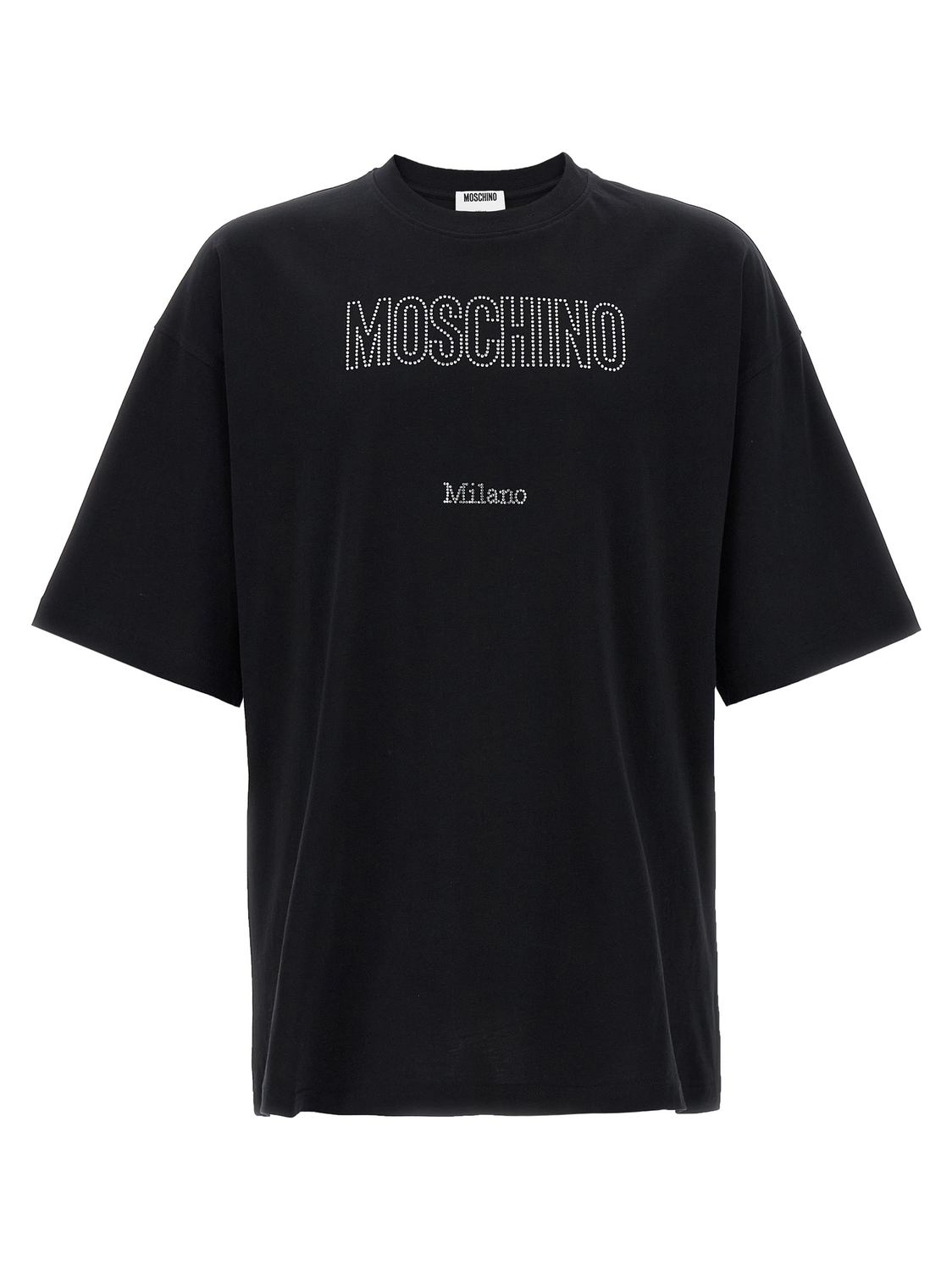 Футболка с логотипом, украшенным стразами Moschino, мультиколор
Футболка с логотипом, украшенным стразами Moschino, мультиколор
