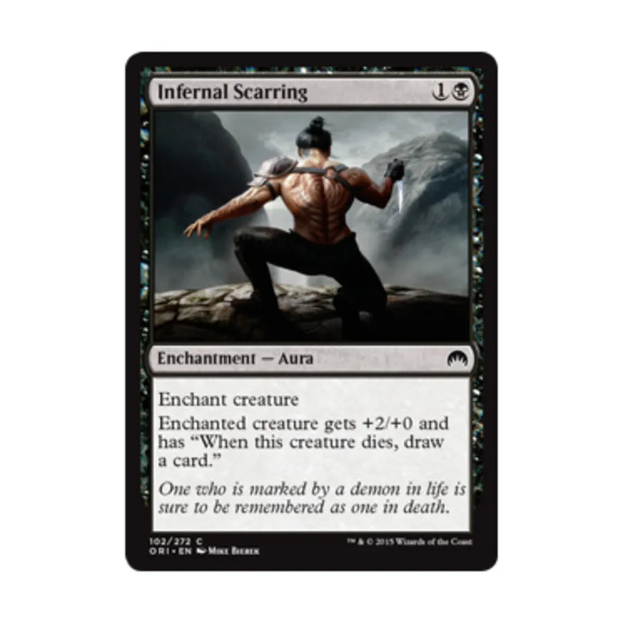 CCG Инфернальные рубцы (C) (Фольга), MTG - Magic Origins 
CCG Инфернальные рубцы (C) (Фольга), MTG - Magic Origins