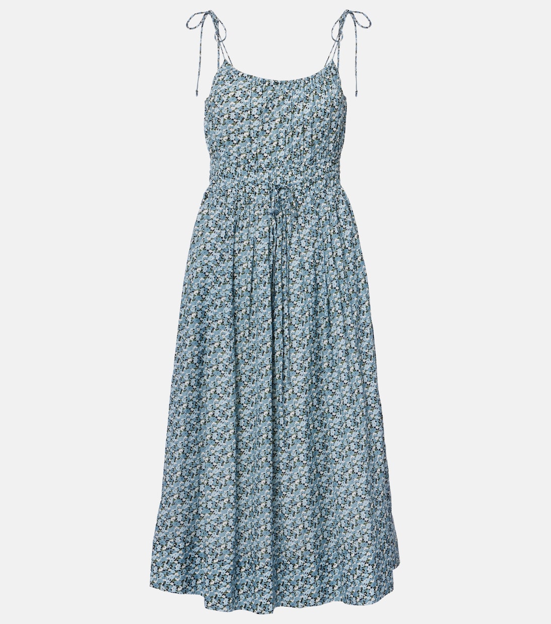 Платье миди Millie с цветочным принтом и сборками Veronica Beard, Lake Mist Multi 
Платье миди Millie с цветочным принтом и сборками Veronica Beard, Lake Mist Multi