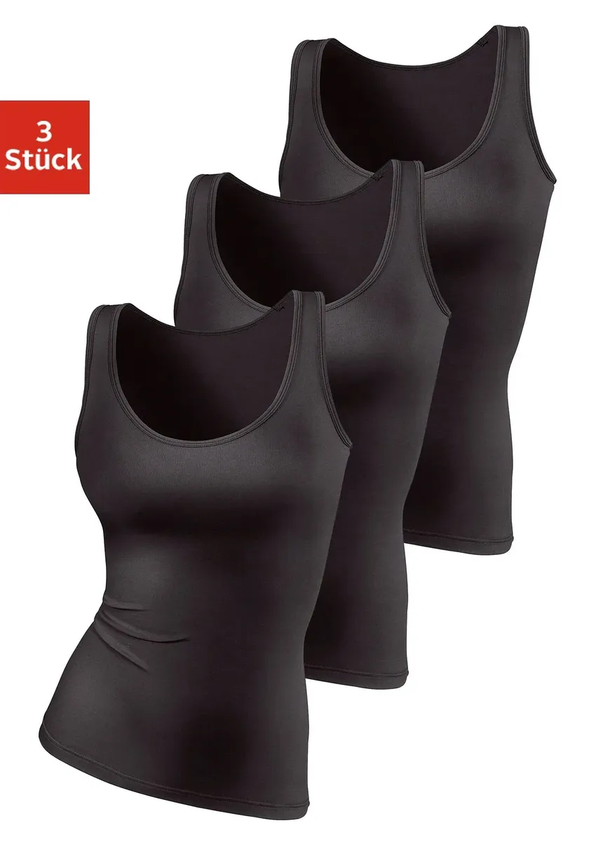 Майка Vivance active (3 шт.), из мягкой микрофибры, майка, майка, черный
Майка Vivance active (3 шт.), из мягкой микрофибры, майка, майка, черный