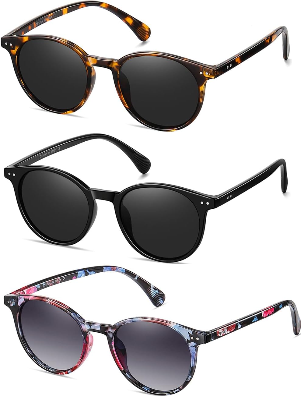 Небольшие круглые поляризованные солнцезащитные очки для женщин в классическом винтажном стиле с защитой UV400 (3 шт.) NCLLCE, B4 Tortoise Grey+black+flower/Grey Gradient(3 Pack)
Небольшие круглые поляризованные солнцезащитные очки для женщин в классическом винтажном стиле с защитой UV400 (3 шт.) NCLLCE, B4 Tortoise Grey+black+flower/Grey Gradient(3 Pack)