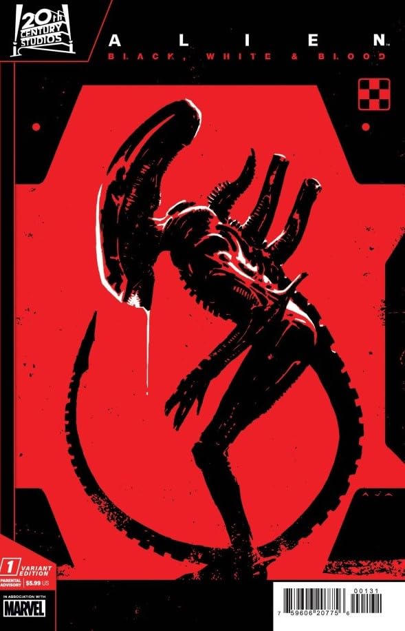 Alien Black, White & Blood #1 David Aja Variant Cover with Rated Comics Acrylic Backer (Rated Comics)
Alien Black, White & Blood #1 David Aja Variant Cover with Rated Comics Acrylic Backer (Rated Comics)