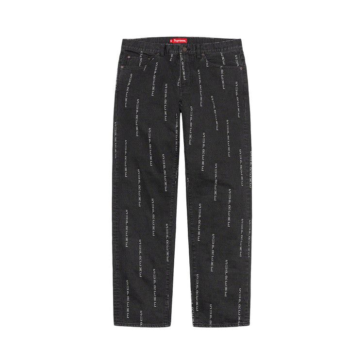 Джинсы Supreme Logo Stripe Jacquard Regular Jean, Black
Джинсы Supreme Logo Stripe Jacquard Regular Jean, Black