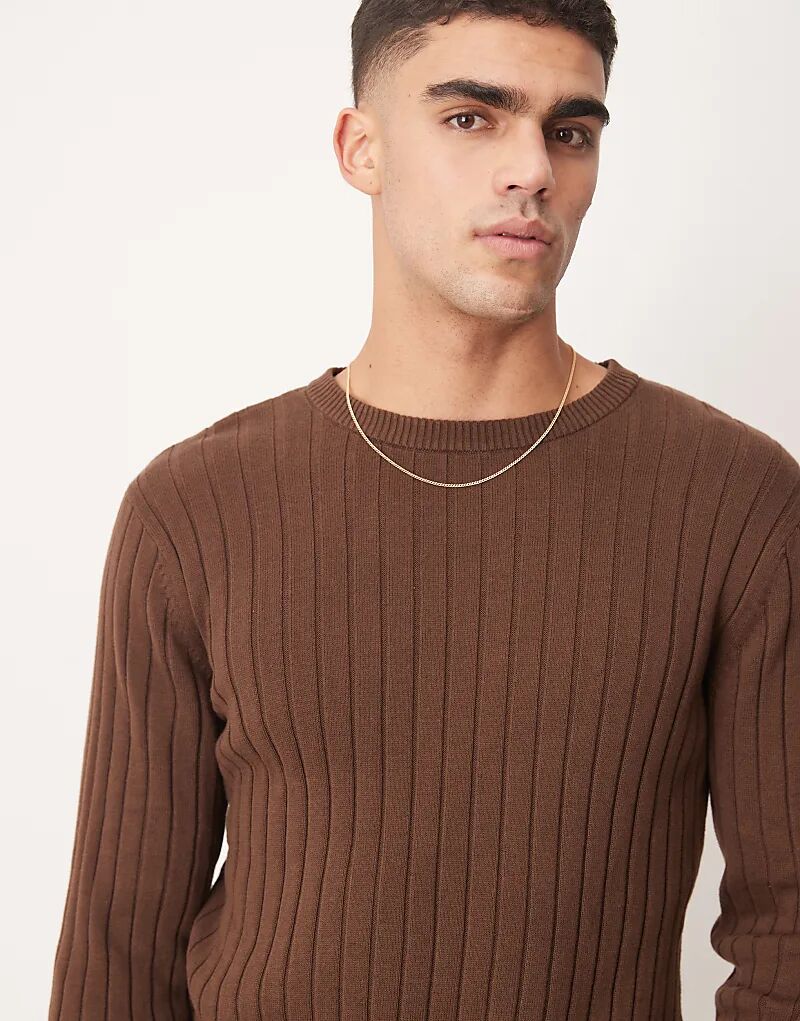 Джемпер Essential Muscle Fit с резинкой в коричневом цвете ASOS DESIGN
Джемпер Essential Muscle Fit с резинкой в коричневом цвете ASOS DESIGN