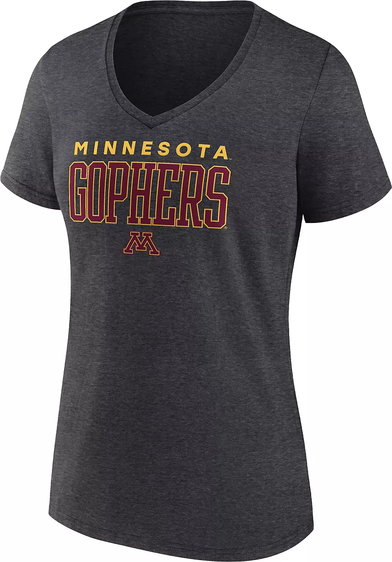 Серая футболка с промо-логотипом женской команды NCAA Minnesota Golden Gophers Fanatics
Серая футболка с промо-логотипом женской команды NCAA Minnesota Golden Gophers Fanatics