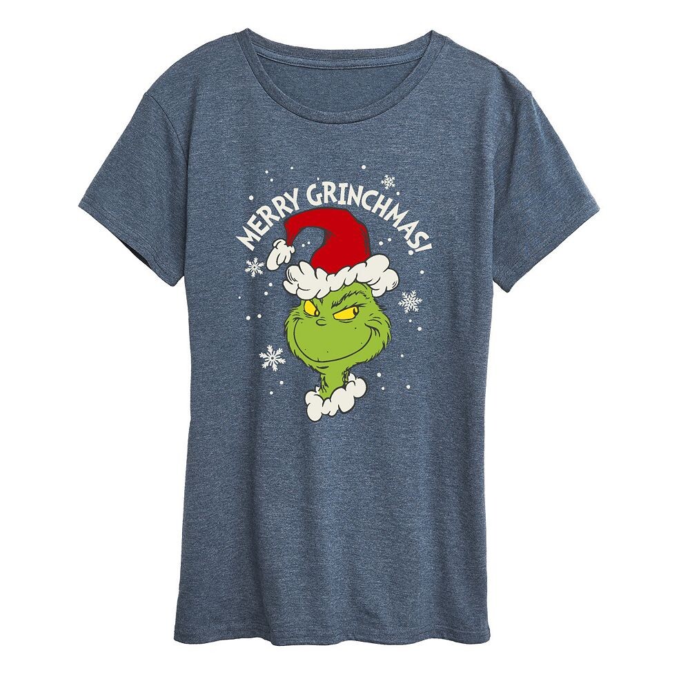 Женская футболка с рисунком Dr. Seuss The Grinch Merry Grinchmas Licensed Character, цвет Heather Blue
Женская футболка с рисунком Dr. Seuss The Grinch Merry Grinchmas Licensed Character, цвет Heather Blue