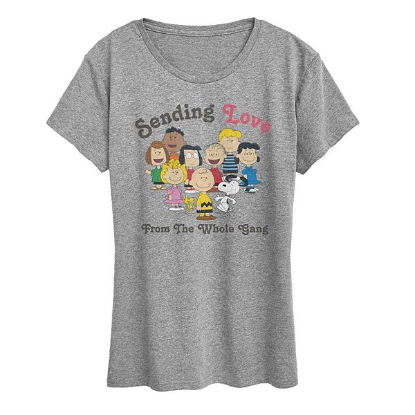 Футболка с принтом Women's peanuts sending love from the whole gang Licensed Character, Heather Gray
Футболка с принтом Women's peanuts sending love from the whole gang Licensed Character, Heather Gray