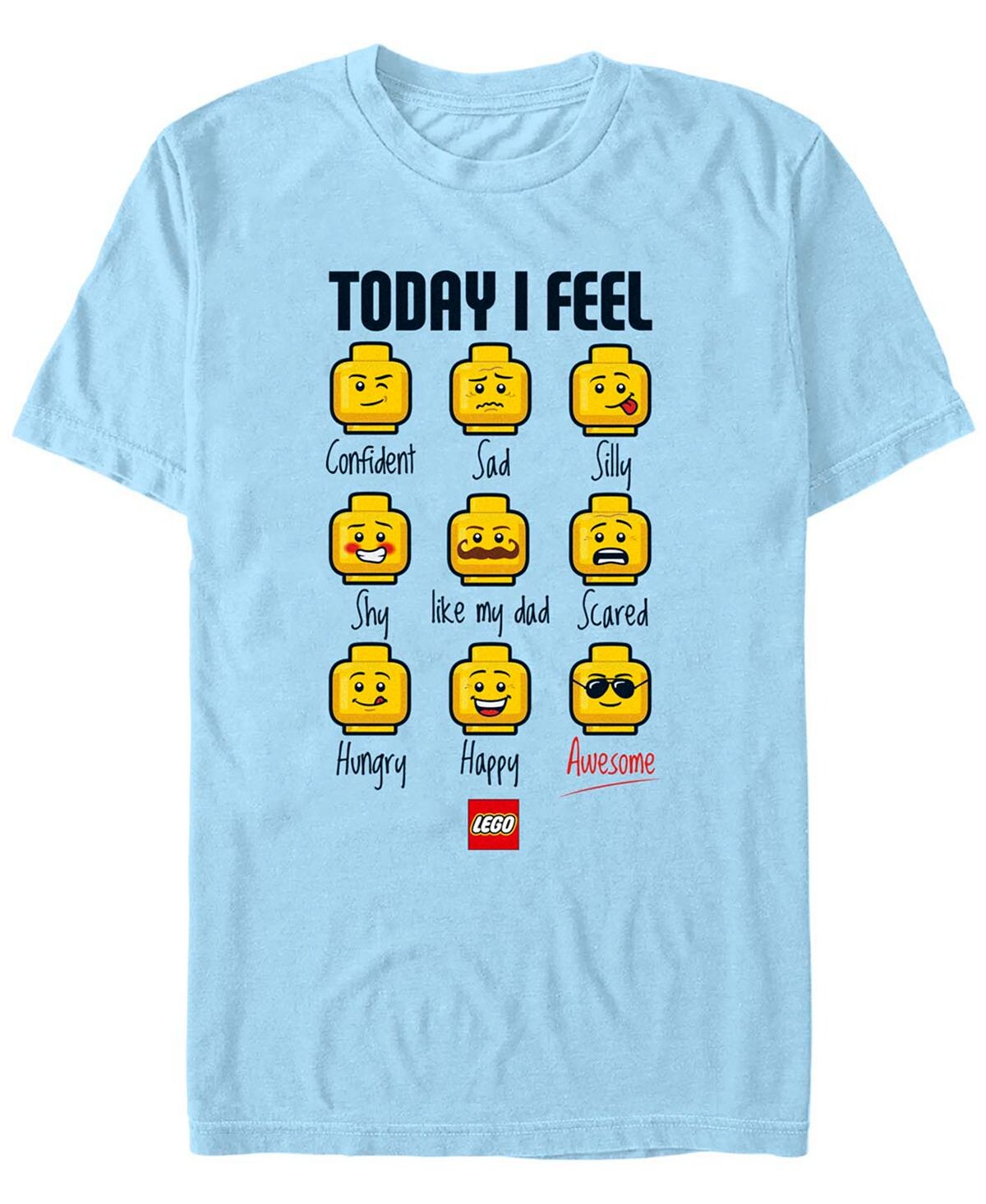 Мужская футболка с коротким рукавом Lego Iconic Expressions of Lego Guy Fifth Sun
Мужская футболка с коротким рукавом Lego Iconic Expressions of Lego Guy Fifth Sun