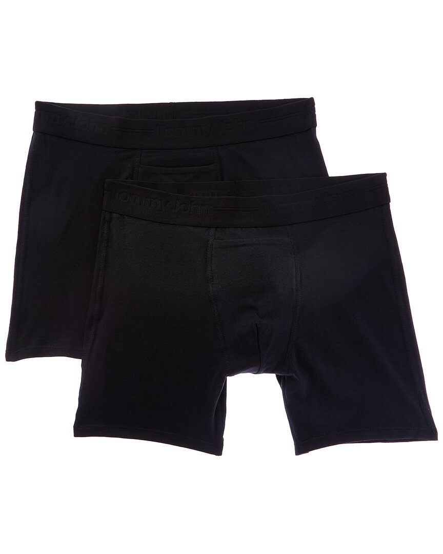 Tommy John 2шт Хлопковые Базовые Трусы, черный
Tommy John 2шт Хлопковые Базовые Трусы, черный