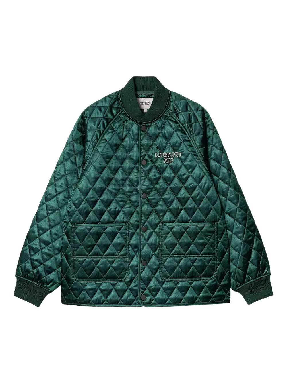 Стеганый бомбер Alumni Liner CARHARTT WIP, зеленый
Стеганый бомбер Alumni Liner CARHARTT WIP, зеленый