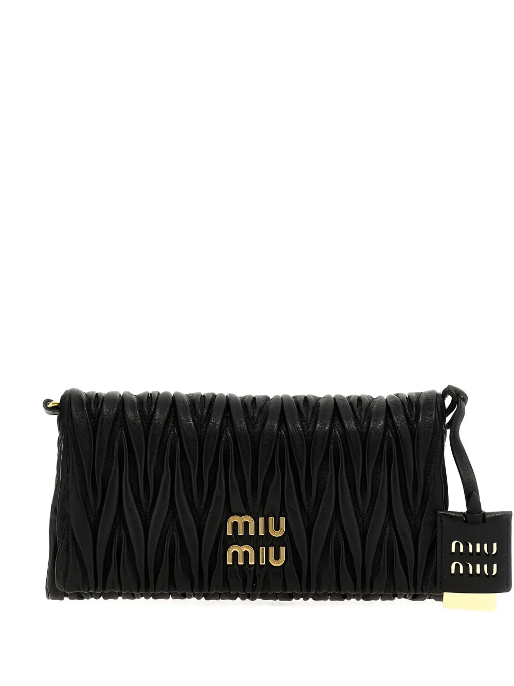 Клатч с логотипной надписью Miu Miu, черный
Клатч с логотипной надписью Miu Miu, черный