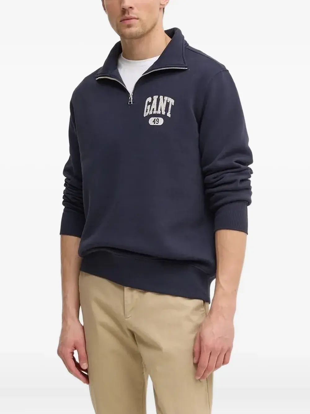 Толстовка с логотипом на молнии до середины бедра Gant, синий
Толстовка с логотипом на молнии до середины бедра Gant, синий