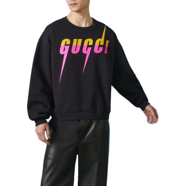 Футболка с принтом логотипа Blade GUCCI, черная 
Футболка с принтом логотипа Blade GUCCI, черная
