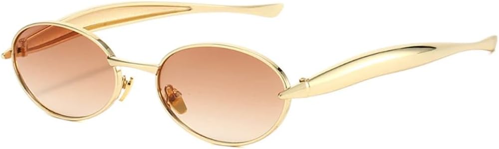 Модные маленькие овальные металлические женские солнцезащитные очки в стиле ретро с прозрачными линзами с градиентом цвета океана, защита от УФ-излучения UV400, мужские очки в стиле панк TKKTLLT, Golden Tea Gradient
Модные маленькие овальные металлические женские солнцезащитные очки в стиле ретро с прозрачными линзами с градиентом цвета океана, защита от УФ-излучения UV400, мужские очки в стиле панк TKKTLLT, Golden Tea Gradient