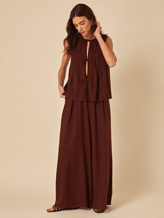 Топ без рукавов Tilly из льняной смеси Nobody's Child, Brown
Топ без рукавов Tilly из льняной смеси Nobody's Child, Brown