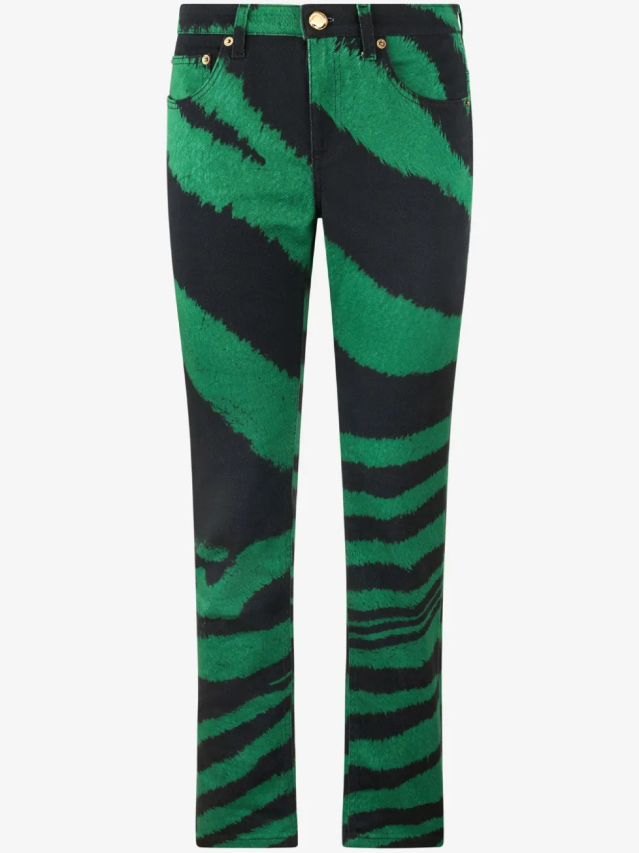 Джинсы с принтом «зебра» Roberto Cavalli, зеленый
Джинсы с принтом «зебра» Roberto Cavalli, зеленый