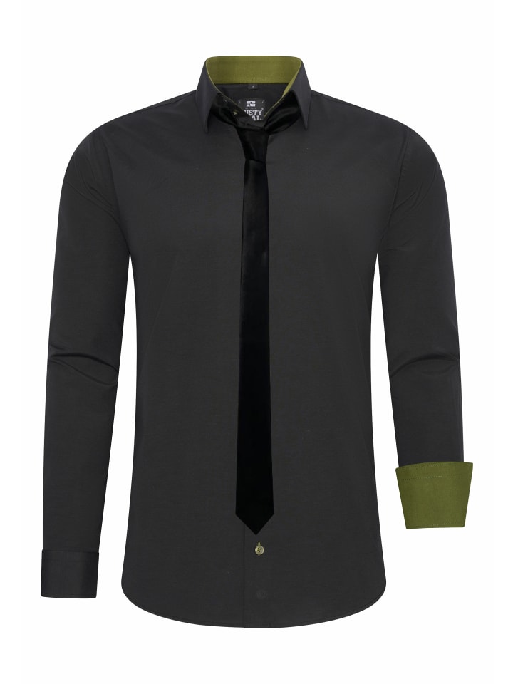 Rusty Neal Рубашка с галстуком черного/хаки цвета
Rusty Neal Рубашка с галстуком черного/хаки цвета