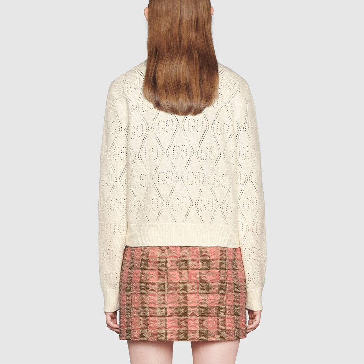 Укороченный топ женский цвета слоновой кости Gucci
Укороченный топ женский цвета слоновой кости Gucci