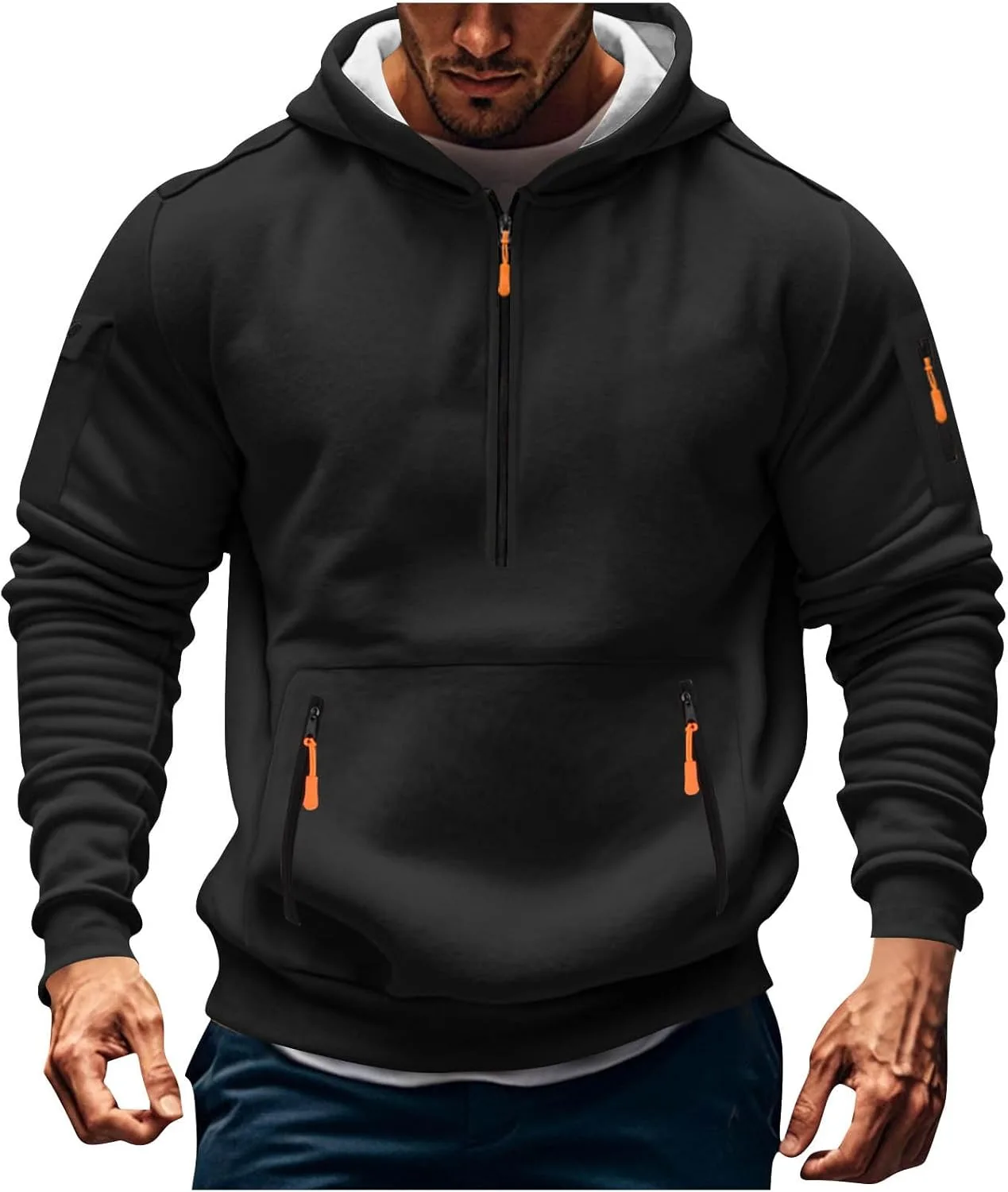 Мужской оверсайз худи с карманом и полумолнией betible
Мужской оверсайз худи с карманом и полумолнией betible