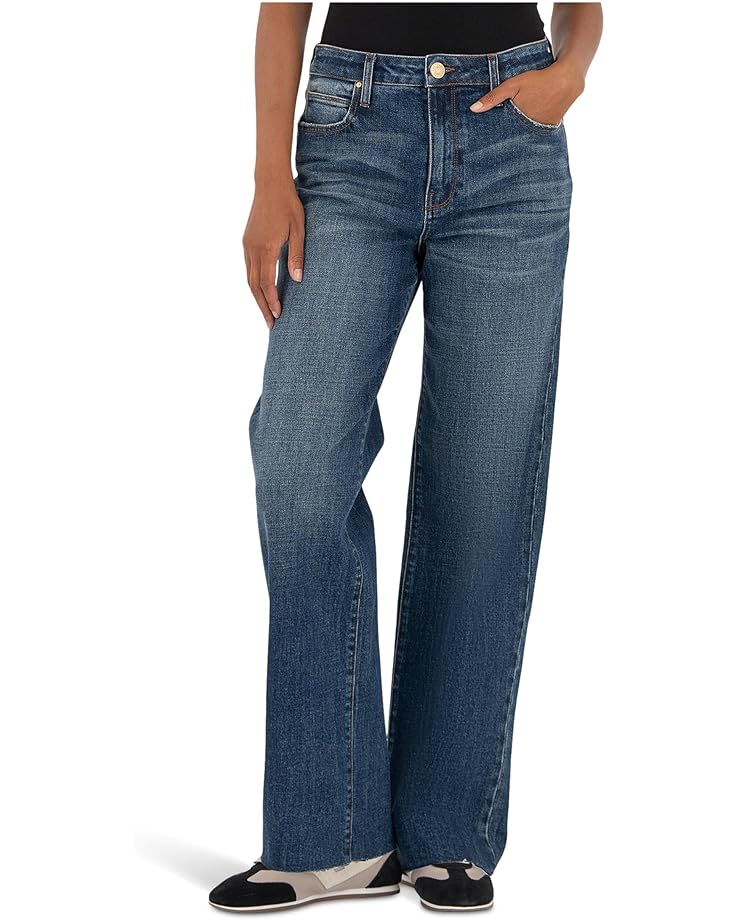 Женские джинсы KUT from the Kloth Sienna High-Rise Straight Leg-5 Pockets With Raw Hem в цвете Wise
Женские джинсы KUT from the Kloth Sienna High-Rise Straight Leg-5 Pockets With Raw Hem в цвете Wise