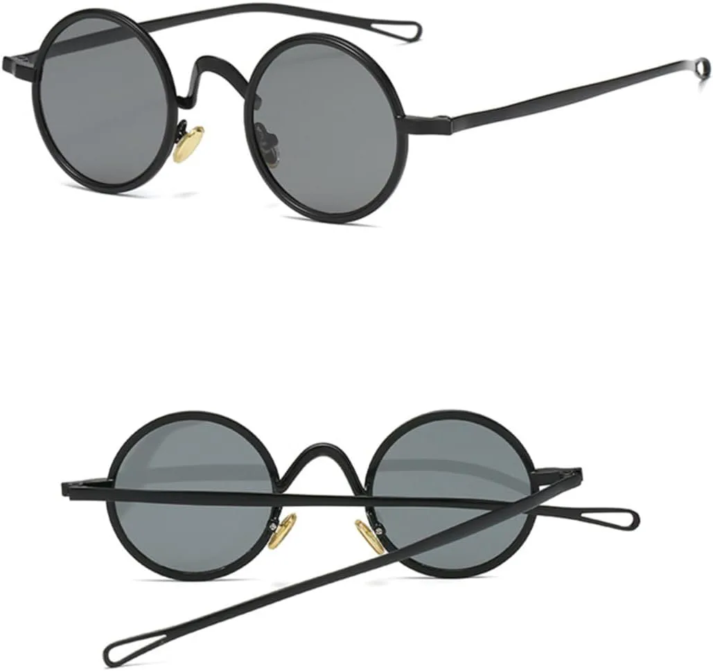 Ретро металлические круглые панк-солнцезащитные очки для женщин с прозрачными линзами и оправой, защищающие от УФ-излучения (цвет "оружейный") TVTBBVV, Gun Clear
Ретро металлические круглые панк-солнцезащитные очки для женщин с прозрачными линзами и оправой, защищающие от УФ-излучения (цвет "оружейный") TVTBBVV, Gun Clear