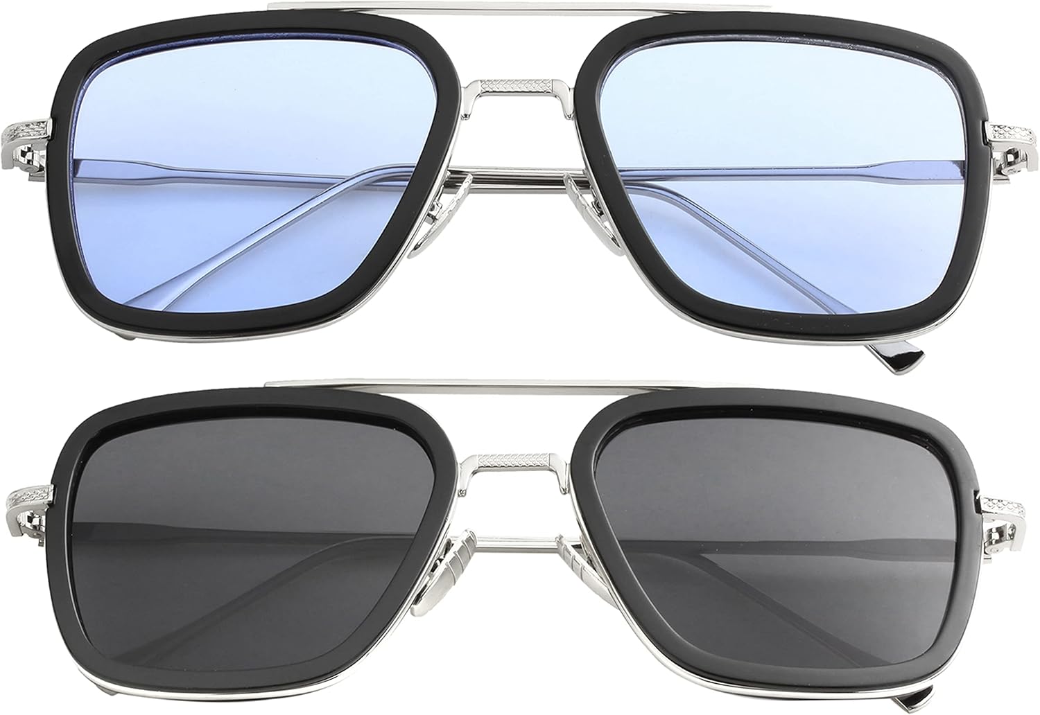 Поляризованные солнцезащитные очки Тони Старка от Kursan для мужчин и женщин, винтажная квадратная металлическая оправа, очки Железного человека и Человека-паука, 2 Pack(spider Man Same Color+silver/Black/Grey)
Поляризованные солнцезащитные очки Тони Старка от Kursan для мужчин и женщин, винтажная квадратная металлическая оправа, очки Железного человека и Человека-паука, 2 Pack(spider Man Same Color+silver/Black/Grey)