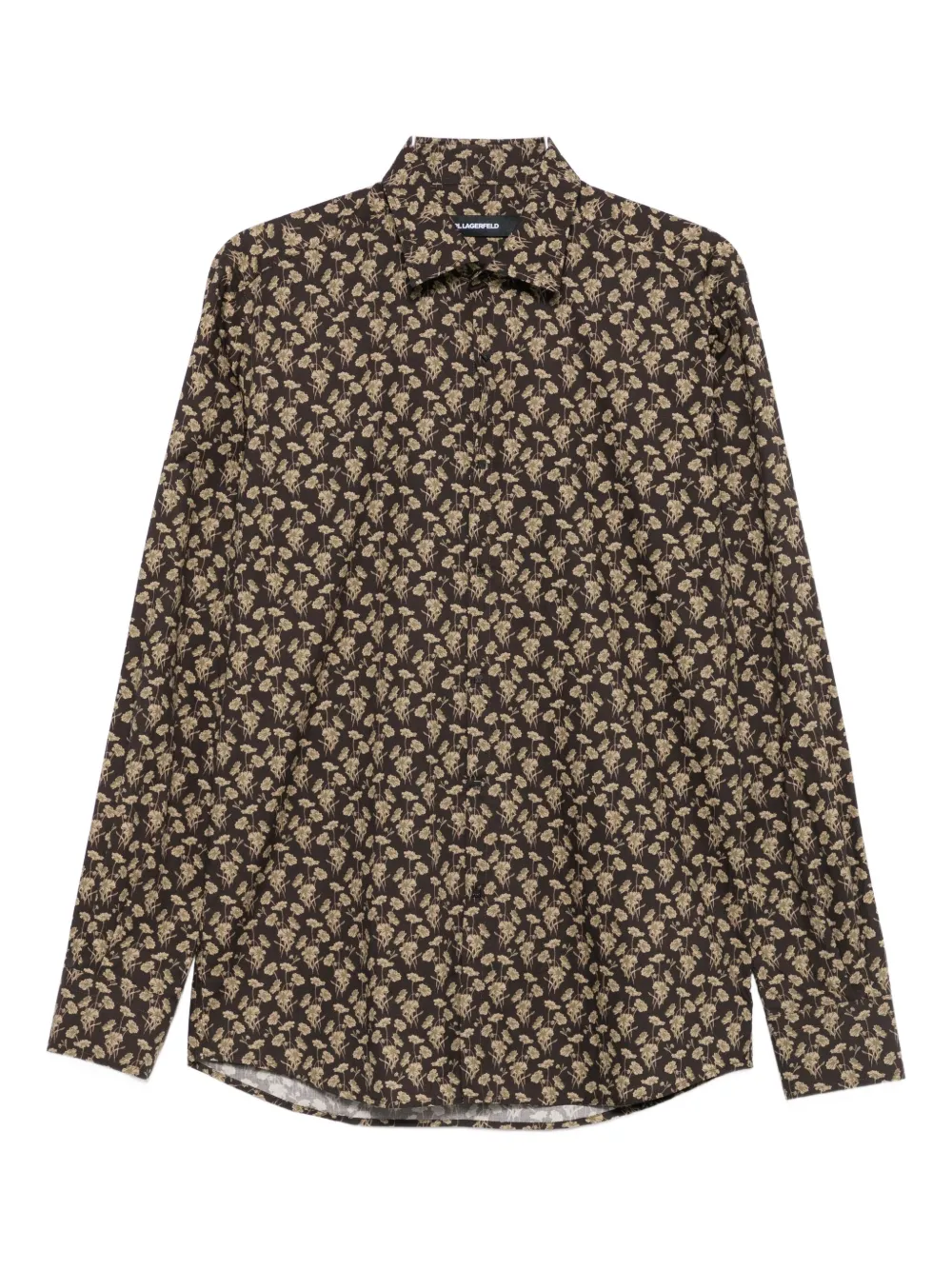 Рубашка с цветочным принтом KARL LAGERFELD, коричневый
Рубашка с цветочным принтом KARL LAGERFELD, коричневый