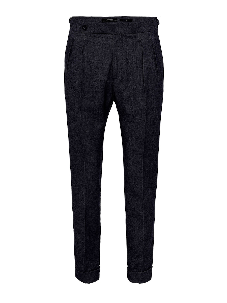 Зауженные брюки со складками спереди Antioch, темно-синий
Зауженные брюки со складками спереди Antioch, темно-синий