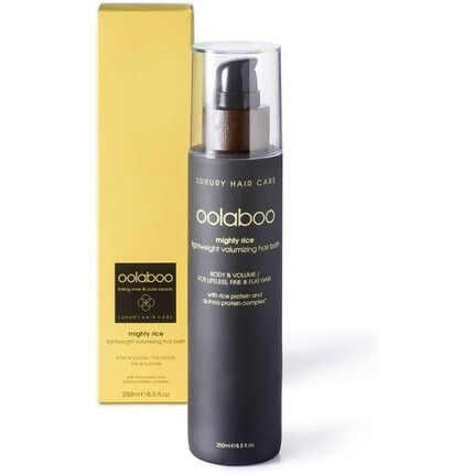 Oolaboo Легкая ванна для волос Mighty Rice с эффектом придания объема 250 мл
Oolaboo Легкая ванна для волос Mighty Rice с эффектом придания объема 250 мл