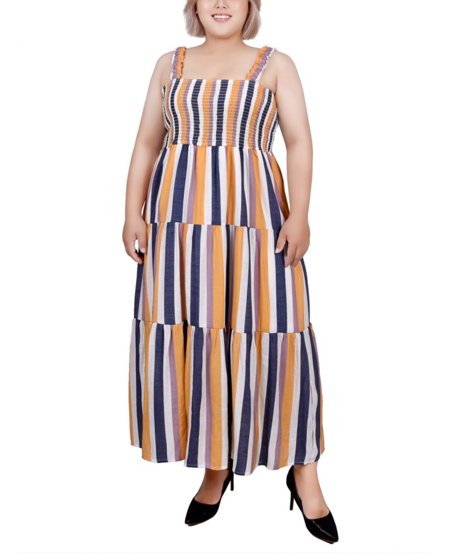 Платье большого размера с присборенным лифом и ярусной юбкой NY Collection, Blue
Платье большого размера с присборенным лифом и ярусной юбкой NY Collection, Blue