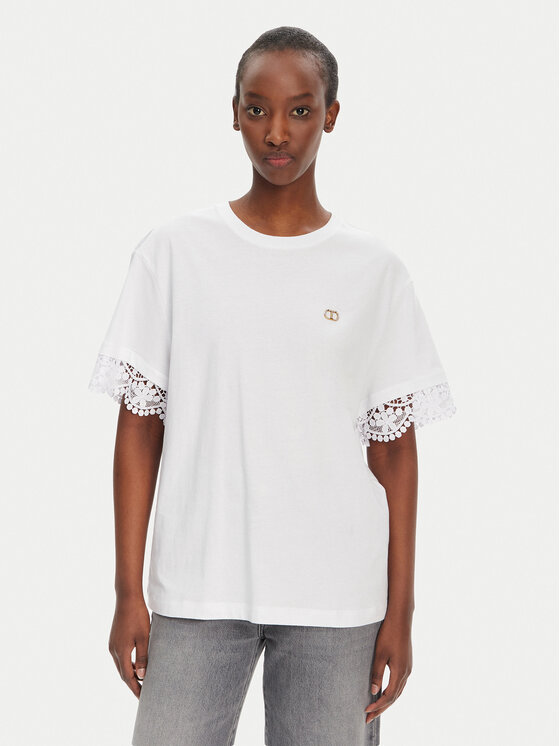 Футболка свободного кроя 251TT2410 Twinset, белый
Футболка свободного кроя 251TT2410 Twinset, белый