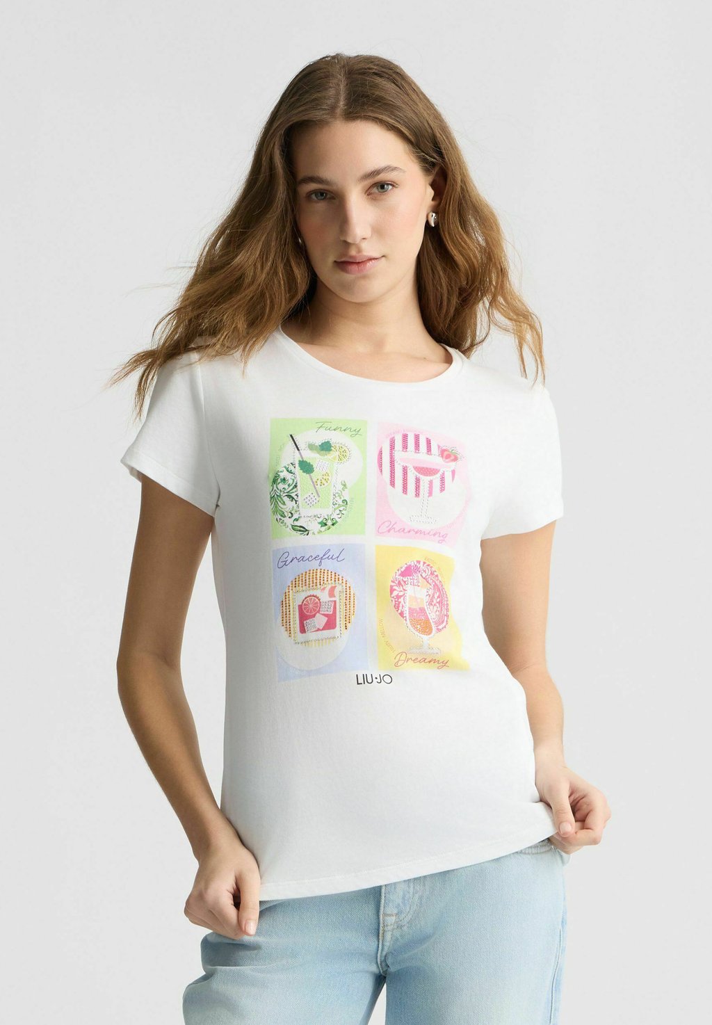 Футболка с принтом LIU JO, белый
Футболка с принтом LIU JO, белый